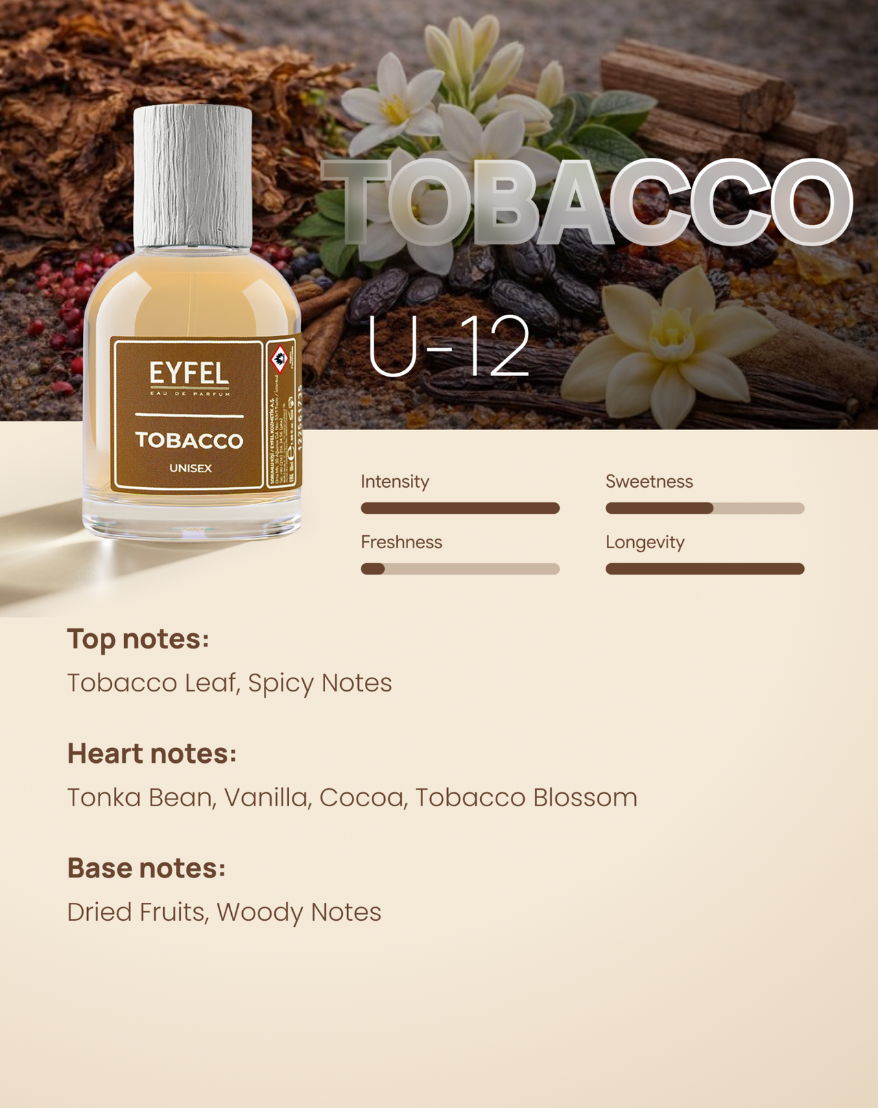 EYFEL Fragrance Unisex - Tobacco