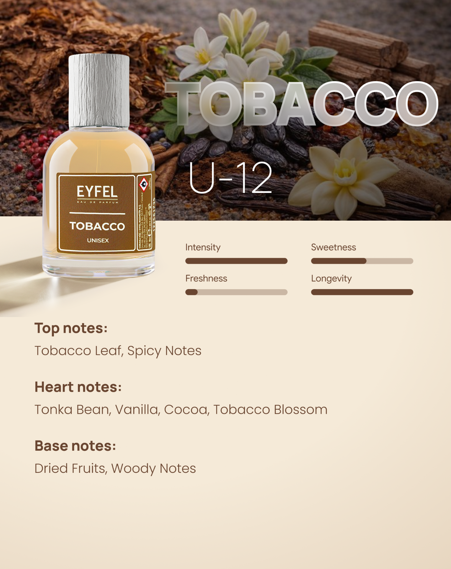 EYFEL Fragrance Unisex - Tobacco