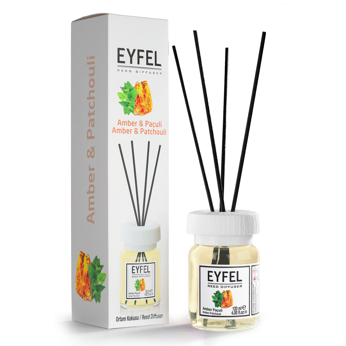 Eyfel Reed Diffuser - Amber & Patchouli