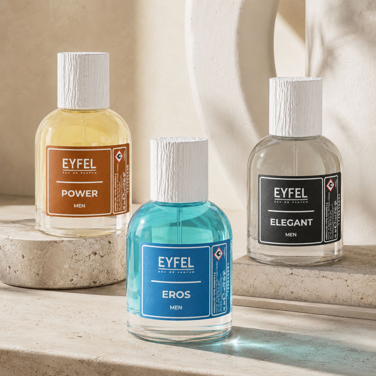 EYFEL Men's Best Seller Fragrance Pack - (Elegant, Eros & Power)