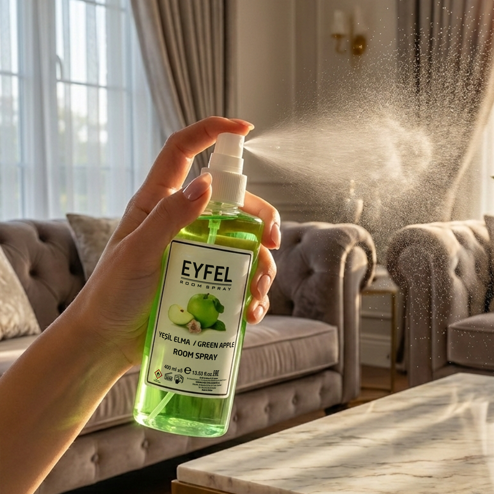 Eyfel Room Spray Green Apple