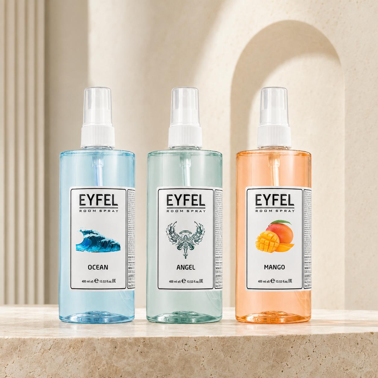 EYFEL Room Spray Pack - (Ocean, Angel & Mango)