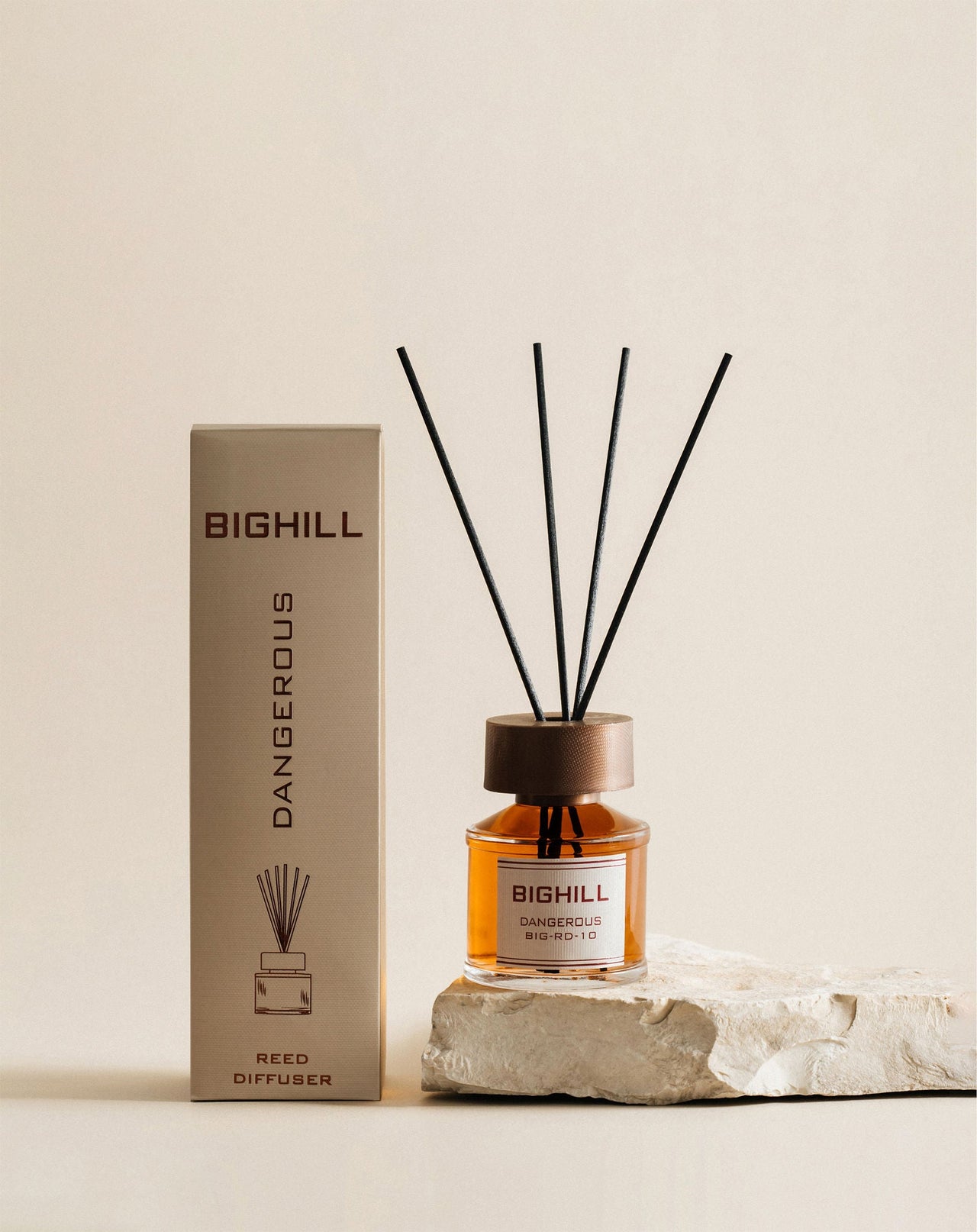 Bighill 120 ml Reed Diffuser with Sticks – Dangerous Home Fragrance Air Freshener