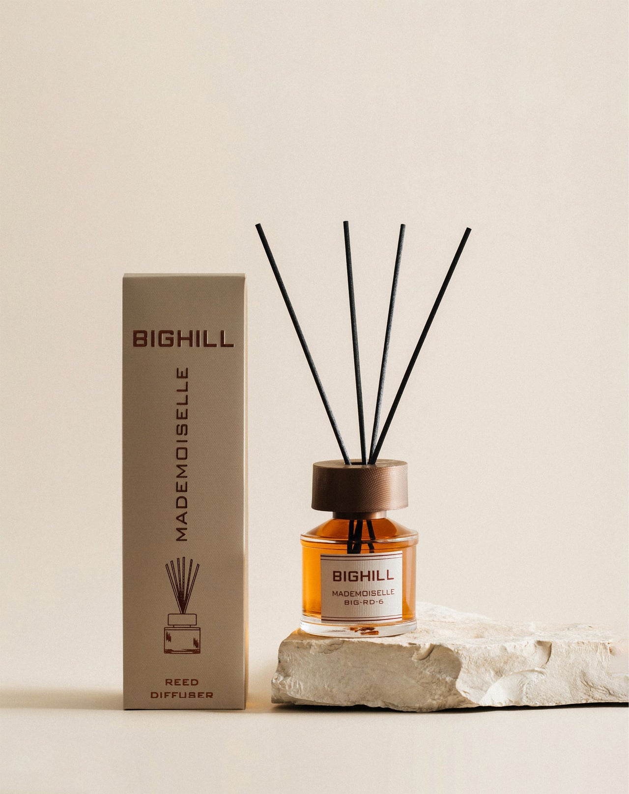 Bighill 120 ml Reed Diffuser with Sticks – Mademoiselle Home Fragrance Air Freshener