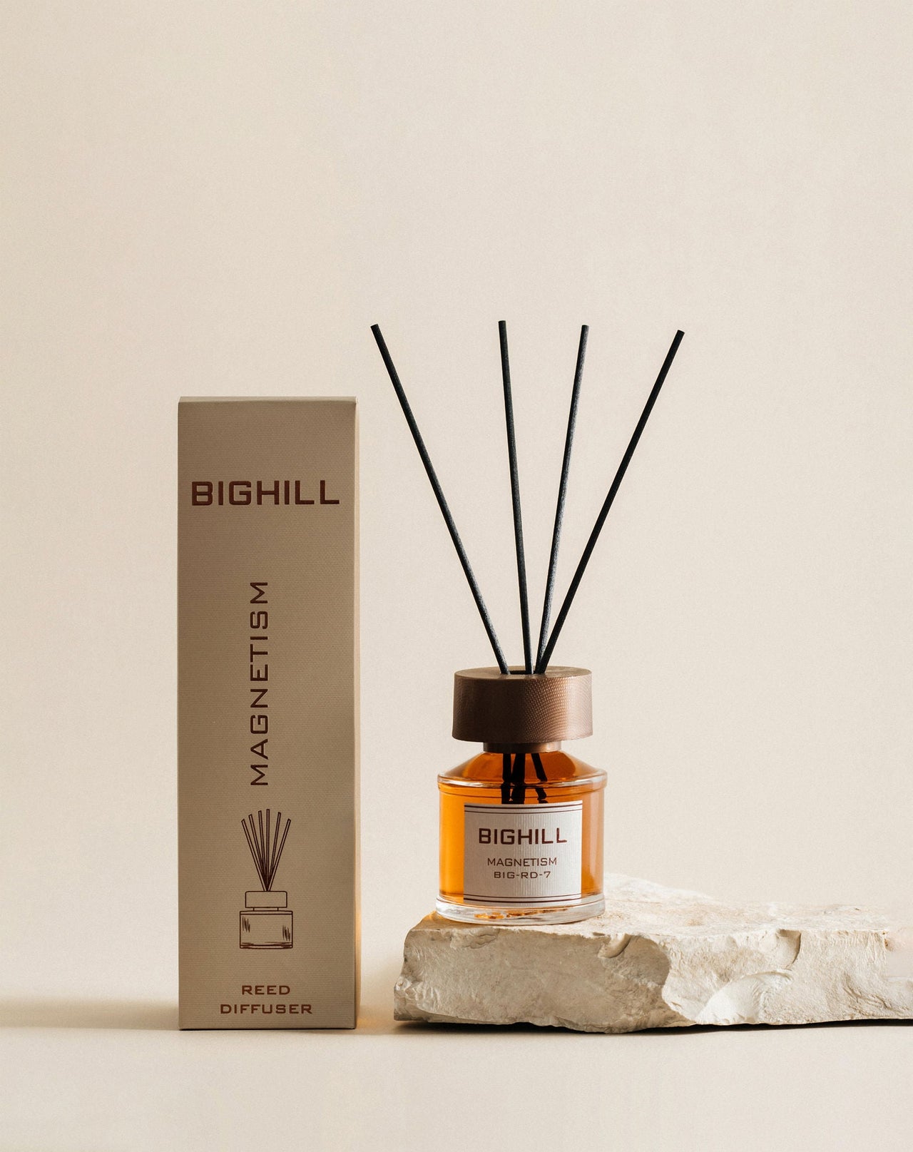 Bighill 120 ml Reed Diffuser with Sticks – Magnetism Home Fragrance Air Freshener