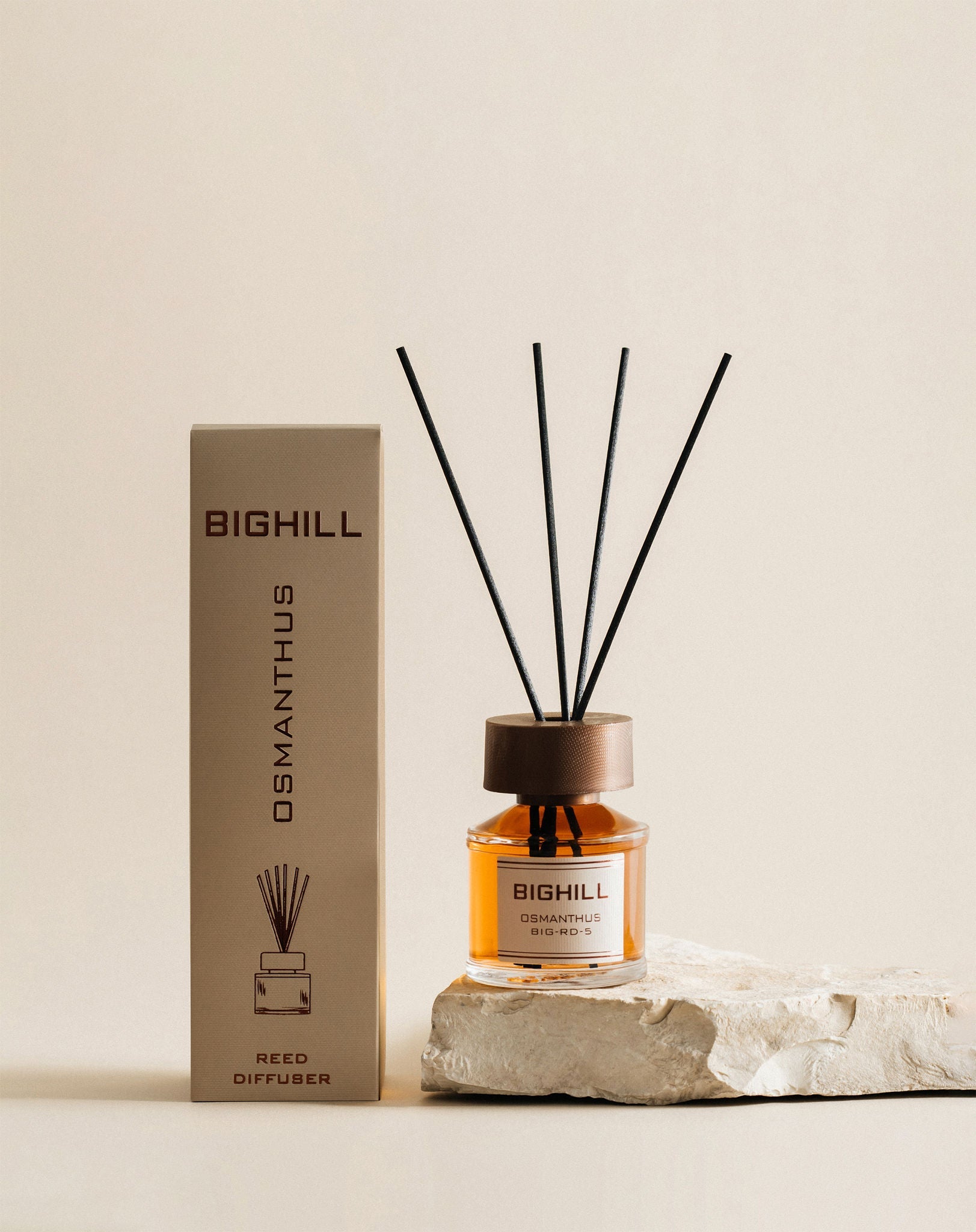 Bighill 120 ml Reed Diffuser with Sticks – Osmanthus Home Fragrance Air Freshener