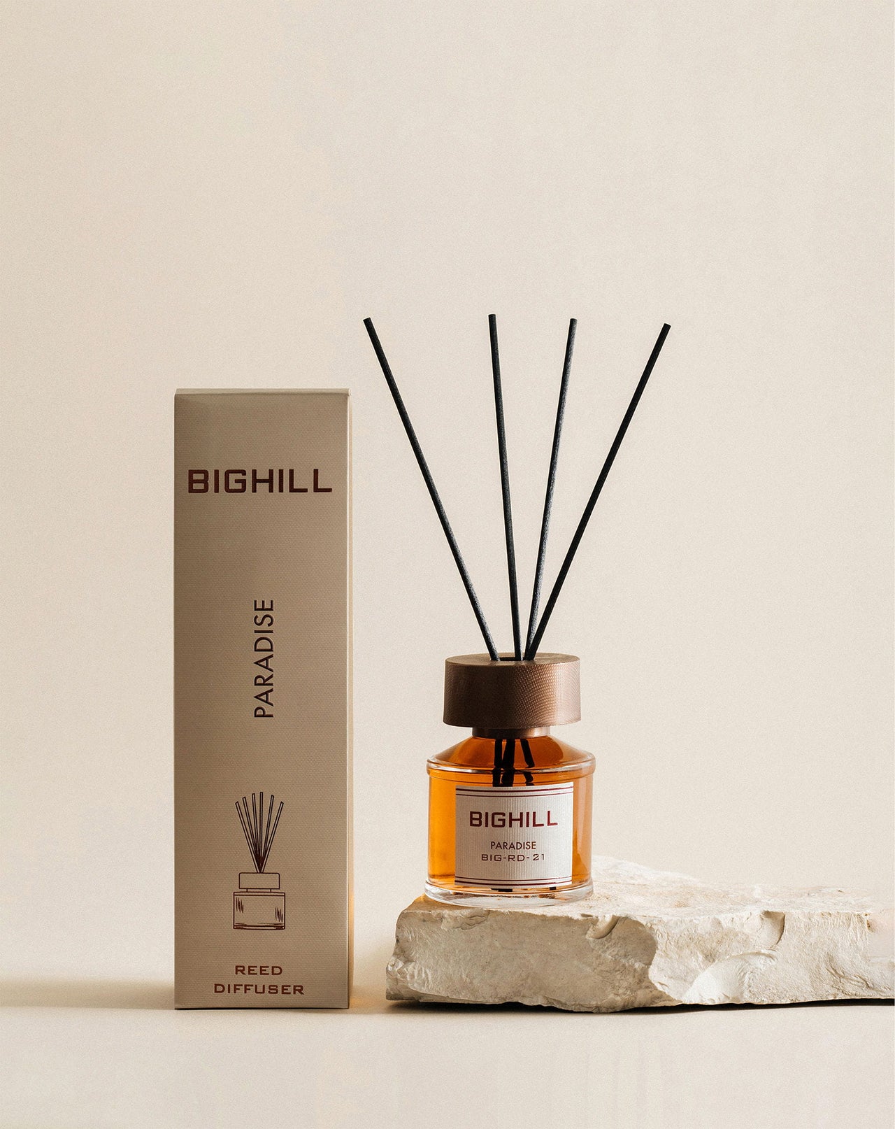 Bighill 120 ml Reed Diffuser with Sticks – Paradise Home Fragrance Air Freshener