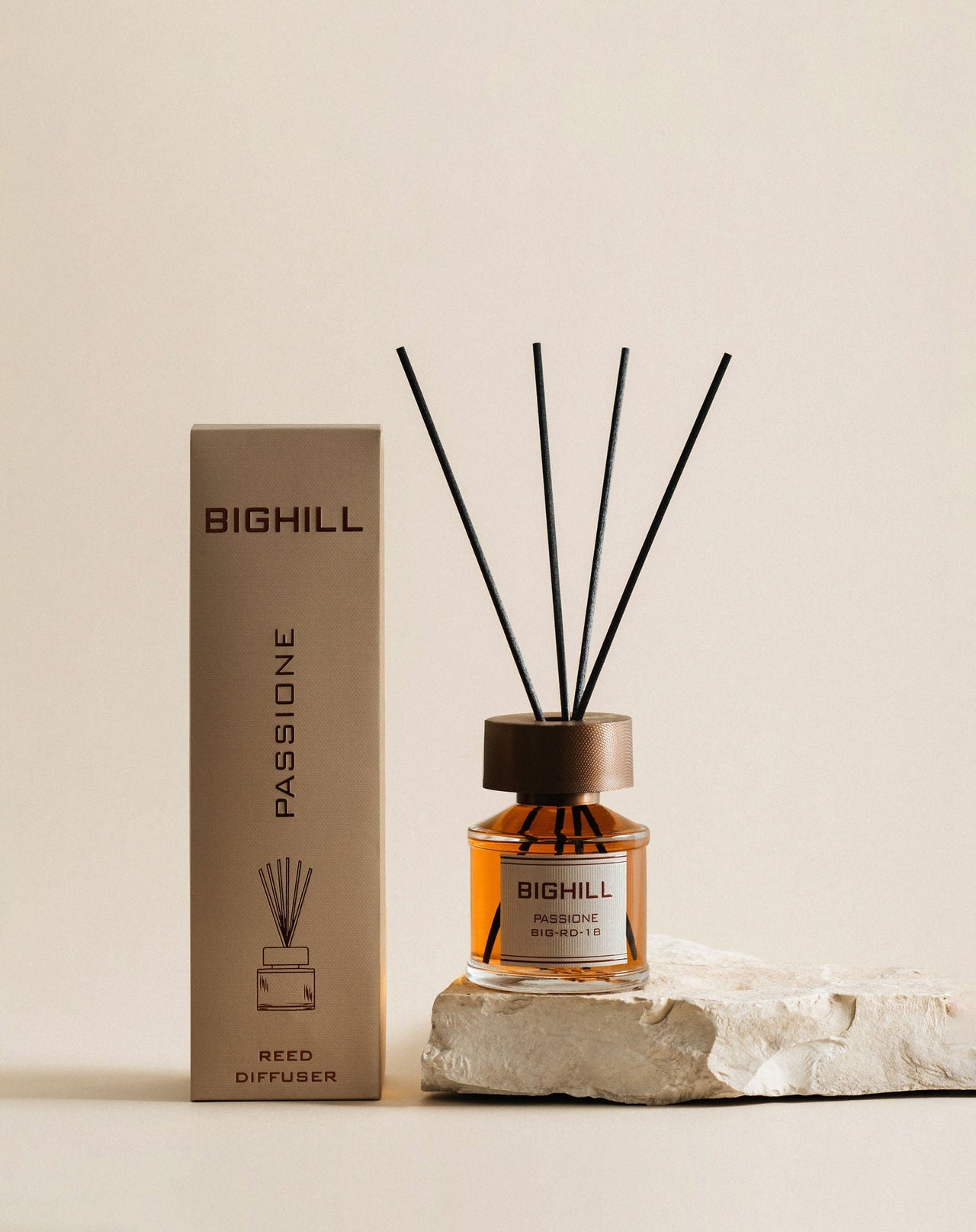 Bighill 120 ml Reed Diffuser with Sticks – Passione Home Fragrance Air Freshener
